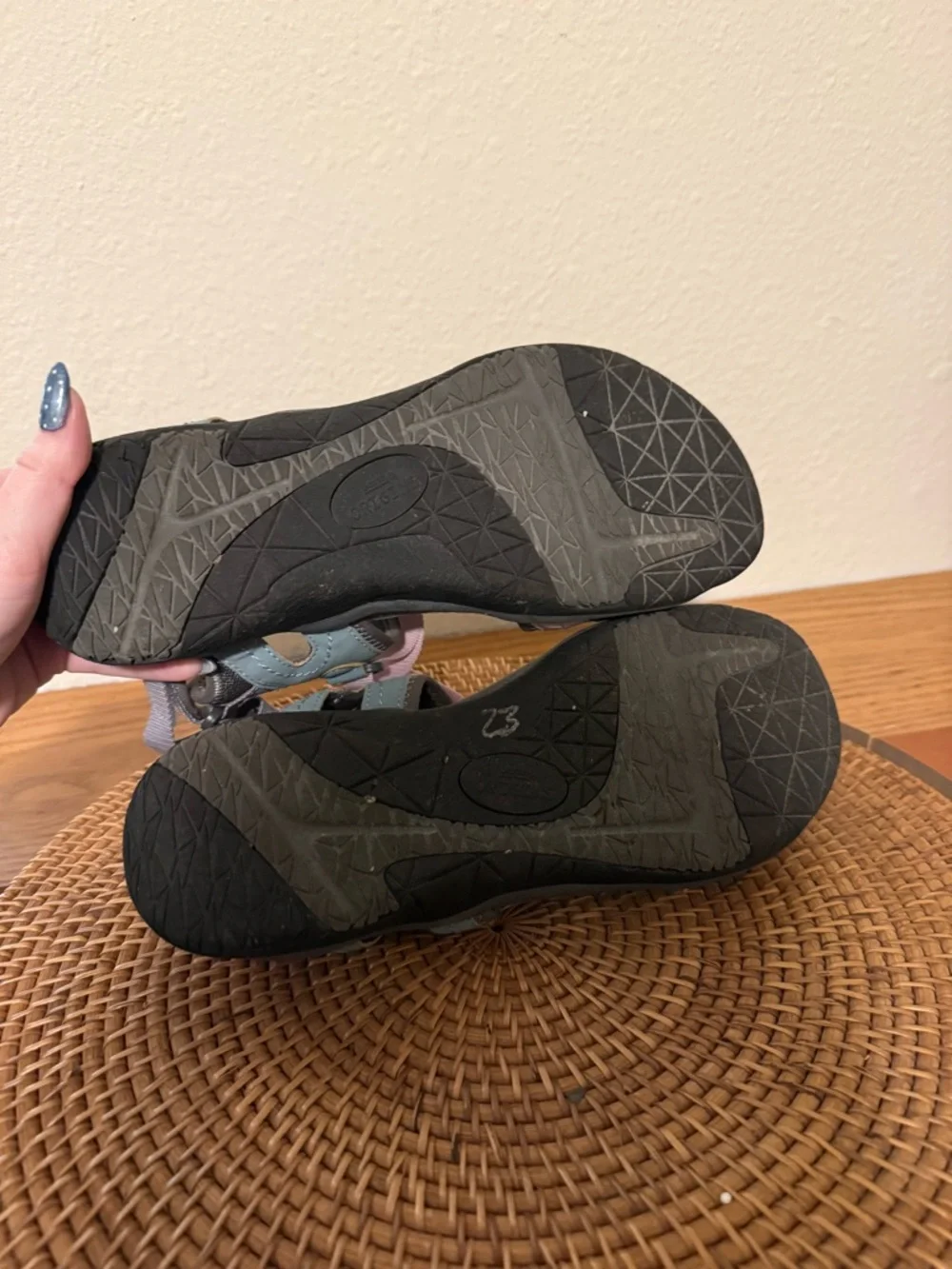 Earth‎ Origins Pink and Light Blue Women's Outdoor Sandals